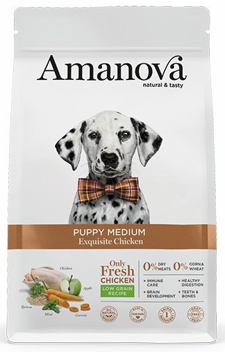 Amanova Amanova Dog Puppy Medium Exquisite Chicken - kurczak 12kg