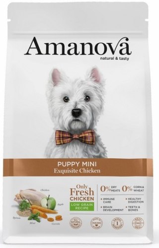 Amanova Amanova Dog Puppy Mini Exquisite Chicken - kurczak 500g
