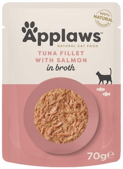 Applaws Applaws saszetka dla kota Tuńczyk z Łososiem w rosole 70g