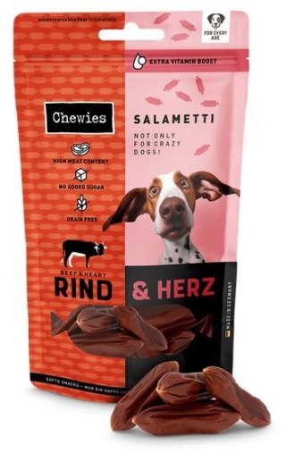 Chewies Chewies Beef Salametti wołowina z sercami 60g