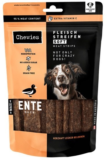 Chewies Chewies Meat Strips Soft Maxi Kaczka 150g