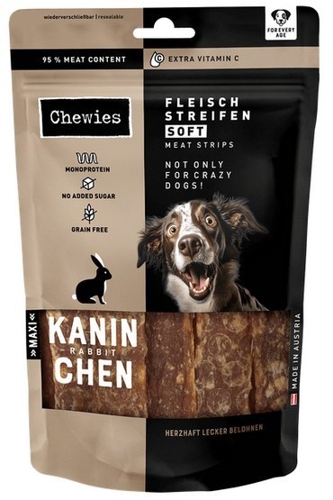 Chewies Chewies Meat Strips Soft Maxi Królik 150g