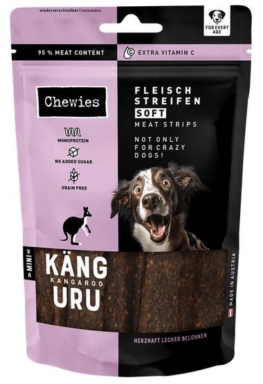 Chewies Chewies Meat Strips Soft Mini Kangur 70g