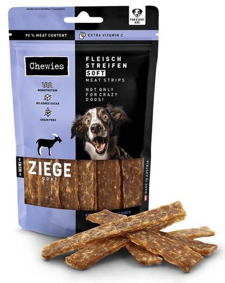 Chewies Chewies Meat Strips Soft Mini Koza 70g