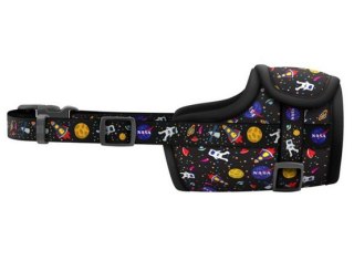 Collar Collar WauDog Nylon Kaganiec, plastikowy fastex, wzór NASA, rozmiar 4 [35-43cm]