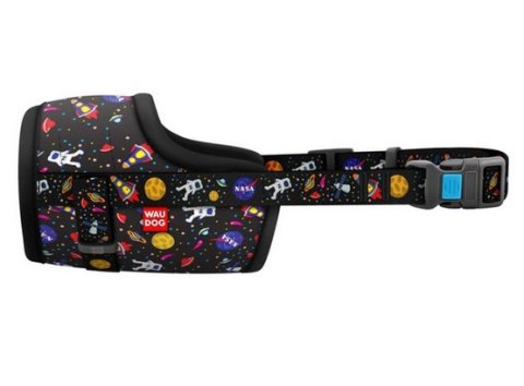 Collar Collar WauDog Nylon Kaganiec, plastikowy fastex, wzór NASA, rozmiar 4 [35-43cm]