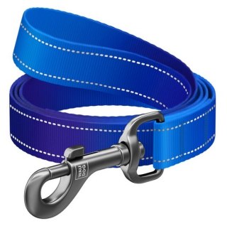 Collar Collar WauDog Nylon Mono Smycz nylonowa odblaskowa L-XXL 25mm/200cm niebieska