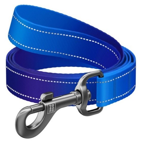 Collar Collar WauDog Nylon Mono Smycz nylonowa odblaskowa L-XXL 25mm/200cm niebieska