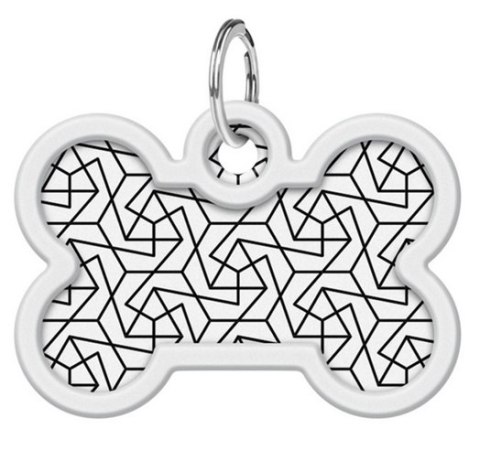 Collar Collar WauDog Smart ID Zawieszka z QR-paszportem kość 4x3cm geometria
