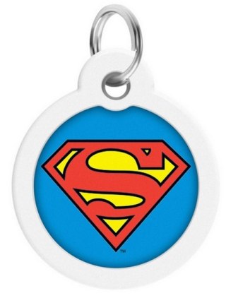 Collar Collar WauDog Smart ID Zawieszka z QR-paszportem okrągła 3cm superman bohater