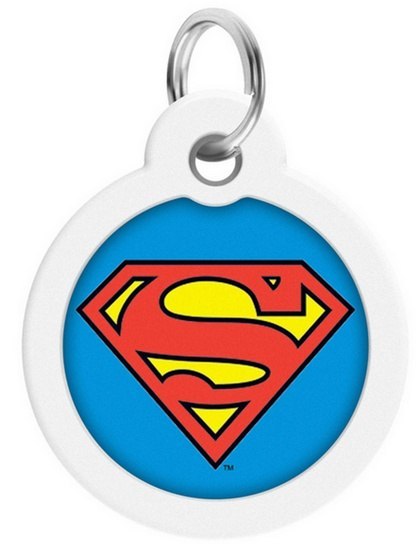 Collar Collar WauDog Smart ID Zawieszka z QR-paszportem okrągła 3cm superman bohater