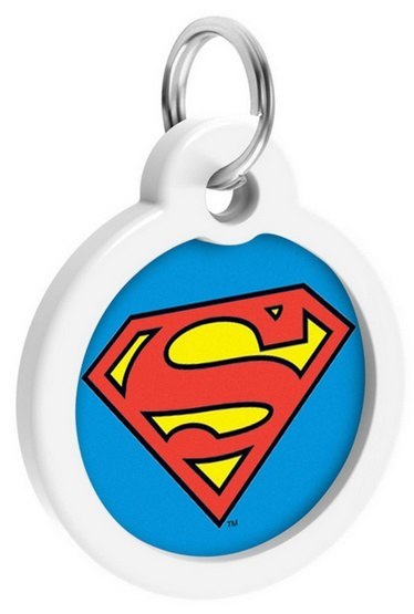Collar Collar WauDog Smart ID Zawieszka z QR-paszportem okrągła 3cm superman bohater