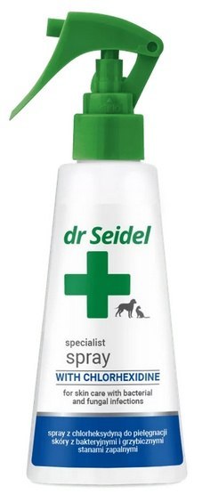Dr Seidel Dr Seidel Spray z chlorheksydyną - do skóry z bakteryjnymi i grzybiczymi stanami zapalnymi 100ml