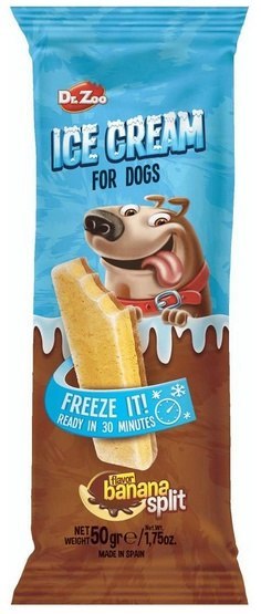 Dr.Zoo Dr.Zoo Ice Cream lody dla psów - banana split 50g