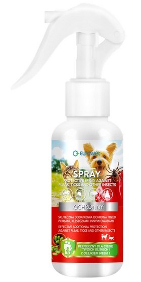 Eurowet Eurowet Spray ochronny przeciwko pchłom i kleszczom dla psa i kota 100ml
