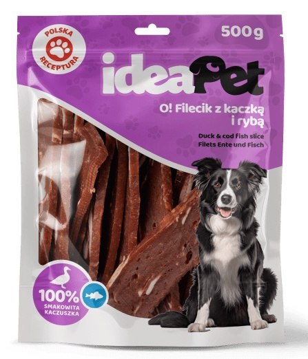 IdeaPet IdeaPet Fileciki z kaczką i rybą 500g