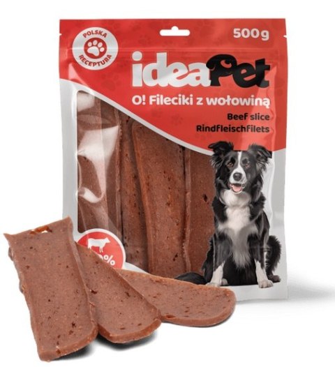 IdeaPet IdeaPet Fileciki z wołowiną 500g