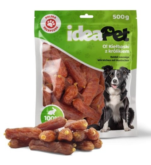 IdeaPet IdeaPet Kiełbaski z królikiem 500g