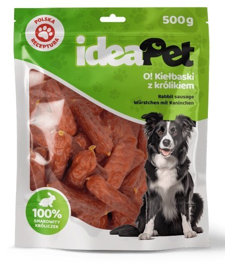 IdeaPet IdeaPet Kiełbaski z królikiem 500g