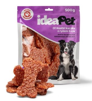 IdeaPet IdeaPet Kostki z kaczką i ryżem 9cm 500g