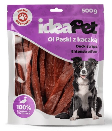 IdeaPet IdeaPet Paski z kaczką 500g