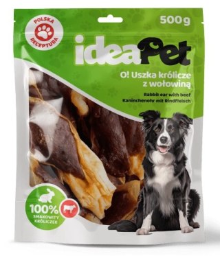 IdeaPet IdeaPet Uszka królicze z wołowiną 500g