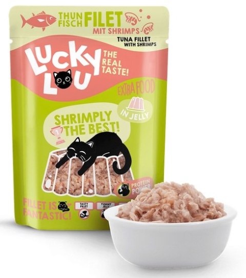 Lucky Lou Lucky Lou Extrafood Tuńczyk i krewetki w galaretce saszetka 70g