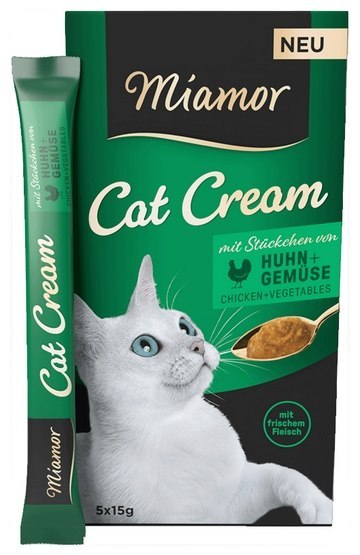 Miamor Miamor Cat Cream Kurczak i warzywa 5x15g