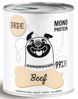 Paka Zwierzaka Paka Zwierzaka PEPE Beef (wołowina) puszka 800g