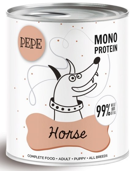 Paka Zwierzaka Paka Zwierzaka PEPE Horse (koń) puszka 800g