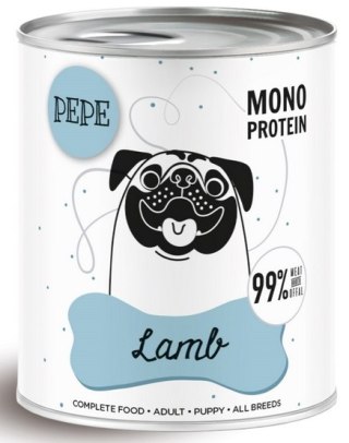 Paka Zwierzaka Paka Zwierzaka PEPE Lamb (jagnięcina) puszka 800g