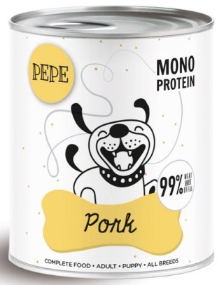 Paka Zwierzaka Paka Zwierzaka PEPE Pork (wieprzowina) puszka 800g
