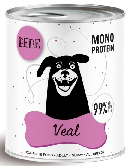 Paka Zwierzaka Paka Zwierzaka PEPE Veal (cielęcina) puszka 800g