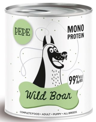 Paka Zwierzaka Paka Zwierzaka PEPE Wild Boar (dzik) puszka 800g