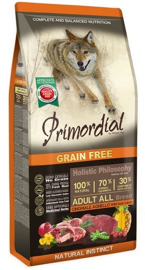 Primordial Primordial Dog Grain Free Adult Wild Boar & Lamb 2kg