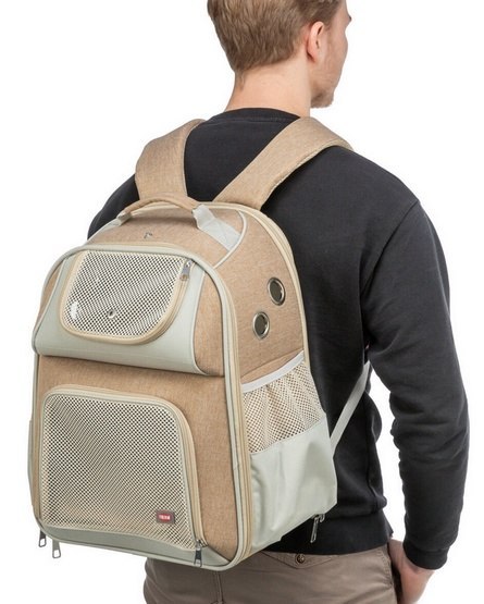 Trixie Trixie Plecak Willow do transportu psa 38x25x45cm beżowo-brązowy [TX-28831]