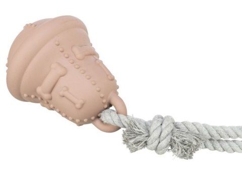 Trixie Trixie Zabawka Świąteczna dla psa Dzwonek z linką beżowy 12/36cm [TX-92018]