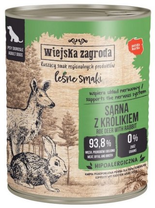 Wiejska Zagroda Wiejska Zagroda Leśne Smaki Sarna z królikiem puszka 800g