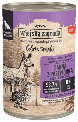 Wiejska Zagroda Wiejska Zagroda Leśne Smaki Sarna z przepiórką puszka 400g