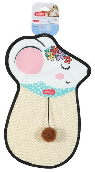 Zolux Zolux Chatouille Drapka do powieszenia mysz z sizalu z zabawką 51cm