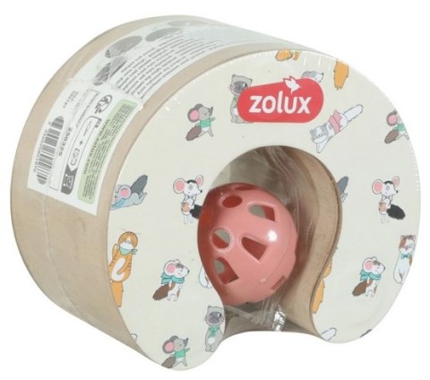 Zolux Zolux Chatouille Drapka tekturowa składana z piłką i kocimiętką