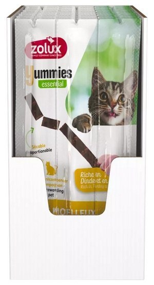 Zolux Zolux Yummies Miękki przysmak dla kota - Pałeczki Indyk & Wątróbka 3x5g