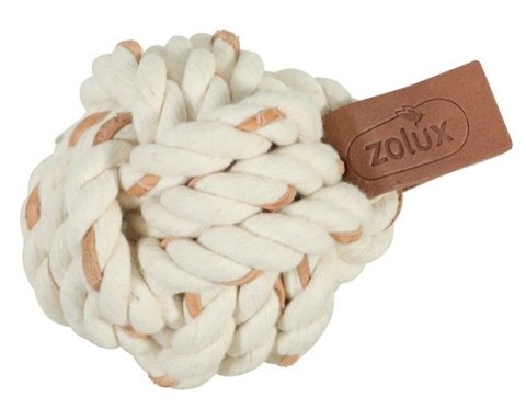 Zolux Zolux Zabawka dla psa do aportowania piłka sznurowa Leather Touch 7cm
