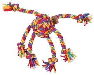 Zolux Zolux Zabawka dla psa szarpak ośmiornica sznur Rainbow 38cm