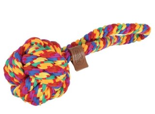 Zolux Zolux Zabawka dla psa szarpak piłka sznur Rainbow 9,5cm