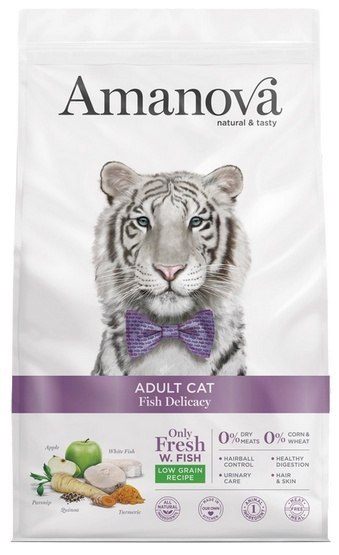 Amanova Amanova Cat Adult Fish Delicacy White Fish - biała ryba 1,5kg