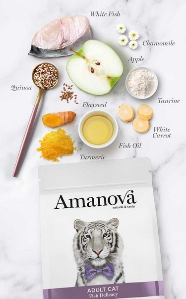 Amanova Amanova Cat Adult Fish Delicacy White Fish - biała ryba 1,5kg