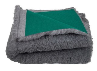 BUBA Pet BUBA Dry Bed Legowisko bez antypoślizgów 28mm 50x37cm szare z zielonym spodem [A104]