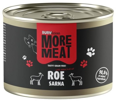 BUBA Pet BUBAlicious Kot More Meat Mono sarna puszka 185g