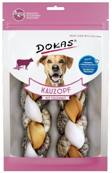 BUBA Pet Dokas Pies Warkocz wołowina/tilapia 120g